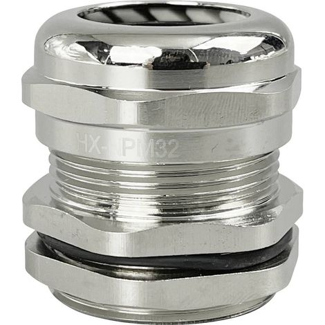 TRU COMPONENTS TC-10302848 PRESSACAVO M32 OTTONE (NICHEL) 1 PZ(I) (1/2)