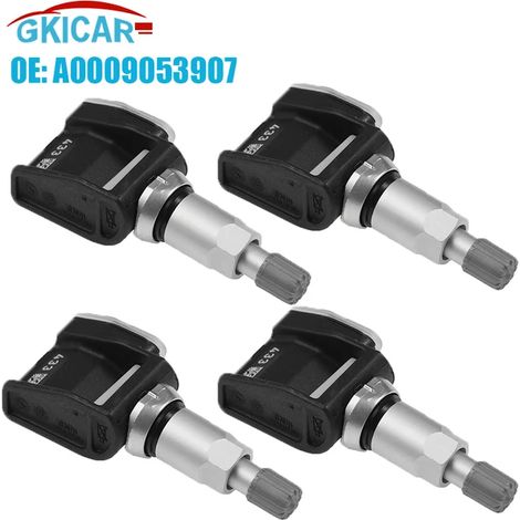 (4 pièces) Capteurs TPMS pour véhicules, surveillance de la pression des pneus A0009053907 0009053907 Compatibles avec Mercedes-Benz EQC, SLC, Classe S, Classe C, GLC, AMG et GT (1/5)