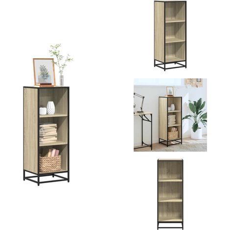 Bibliothèque chêne sonoma 40x35x107,5 cm bois d'ingénierie - Armoire À Livres - Armoires À Livres - Bibliothèque - Armoire De Rangement (1/5)