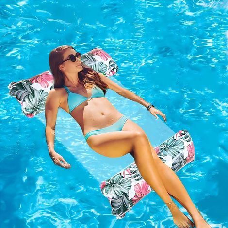 Aufblasbare Schwimmhilfen für Pools, aufblasbares Spielzeug für Erwachsene, 4-in-1-Schwimmhängematte, Poolspielzeug, Wasserhängematte für Sessel, Matratze, Sitz, Schwimmmatratze (1/5)