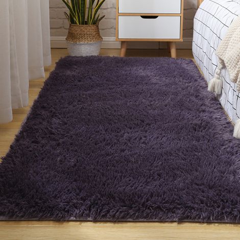Tapis Velours - Tapis Moelleux à Poil Long - Antidérapant pour Chambre à Coucher Salon Bureau - 120 x 180 cm - 1 Pièce (1/5)