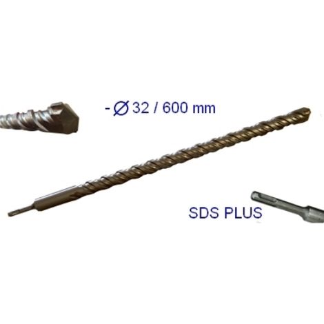 Punta gigante a doppia elica attacco SDS Plus 600x32mm (1/2)
