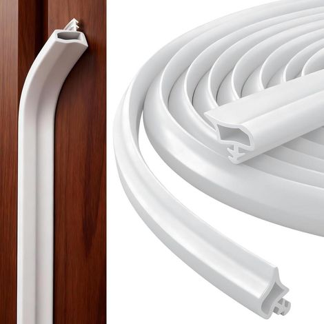 Join de Bande (blanc) – 5 mm – 5 à 3 – Joint de Porte Caoutchouc Contre Poussière pour Espace de 2 – (1/5)