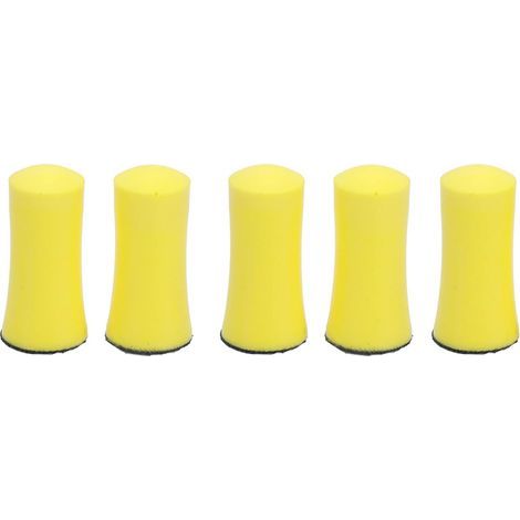 Bloc de ponçage manuel Toivize 1 pouce - Lot de 5 tampons mousse auto-adhésifs pour polissage automobile précis et finition soignée des véhicules (1/5)