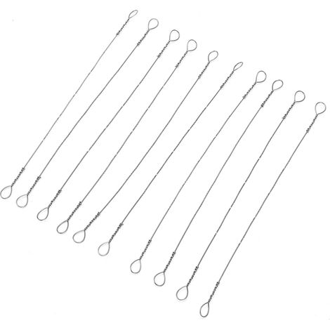 Lot de 10 lames de scie à fil en acier à haute teneur en carbone, mini-bandes de sciage pour le travail du bois, de rechange de 150 mm