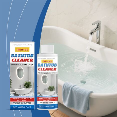 Badreiniger für den privaten Gebrauch, einschließlich Badezimmerfliesen und Badewanne, entfernt Kalk, Wasserflecken und Schmutz – 237 ml -- DTEKGAZ (1/5)