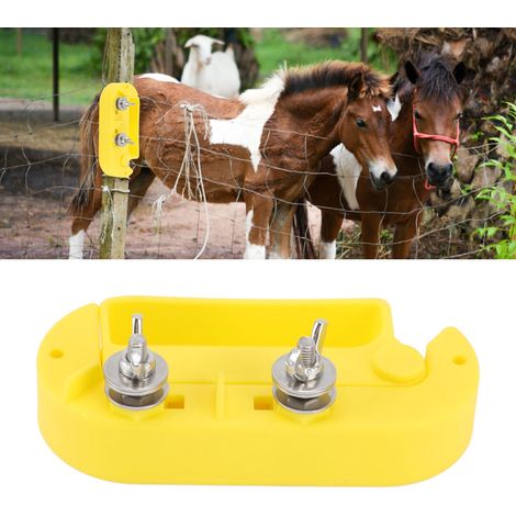 Interrupteur de clôture électrique portable avec tendeur de fil en plastique pour ferme d'élevage