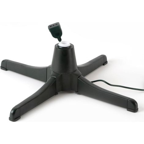 Base supporto rotante girevole 360° piede per albero di natale addobbi decorazioni natalizie in plastica (1/4)