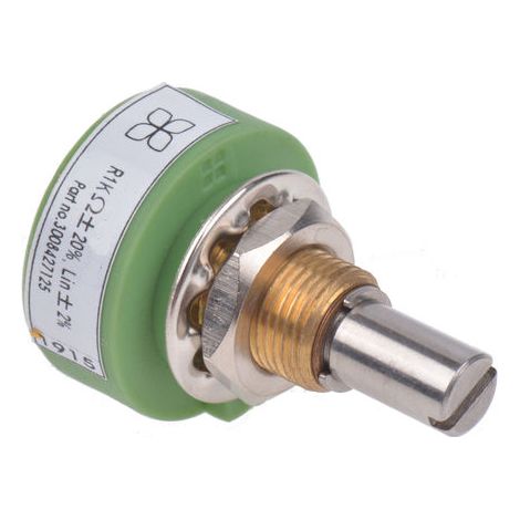 Potentiomètre en plastique RS PRO, 1kO max, Ø axe 6,35 mm, Montage panneau (1/3)