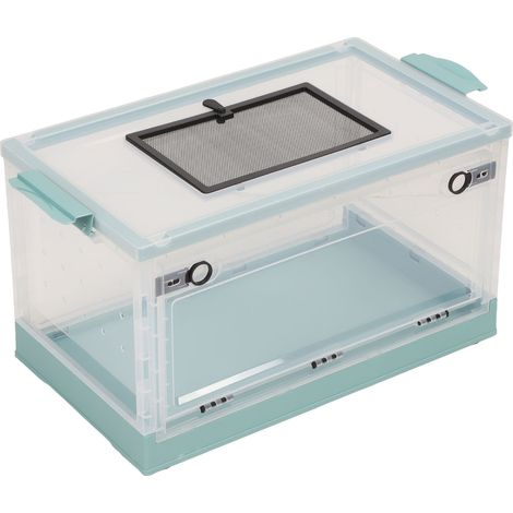 Hamster Réservoir Transparent Grande Cage Respirante pour Golden Chipmunk Cole Duck Bleu (1/5)