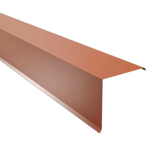 Profilé de rive PRECIT pour tôles trapézoïdales, brun cuivre RAL 8004, 1000 mm x 180 mm x 180 mm x 0,63 mm (1/2)
