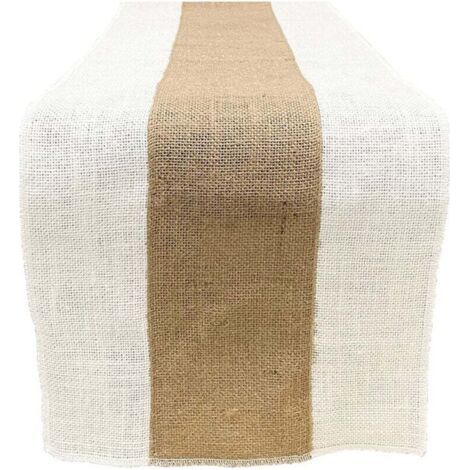 30 180cm chemin de table rustique tissu de jute décor de table de ferme vintage