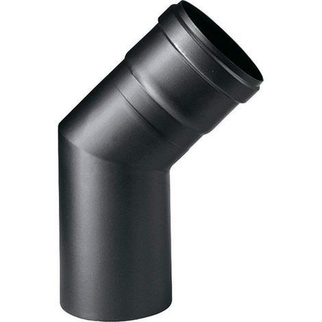 Gomito Smalbo Pellets Mm.1 Nero Opaco 45 Gradi Diametro Cm. 8 (1/2)