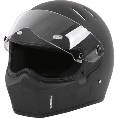 Casque de moto intégral en fibre de verre avec double visière solaire avant pour quad, motocross et motoM (1/5)
