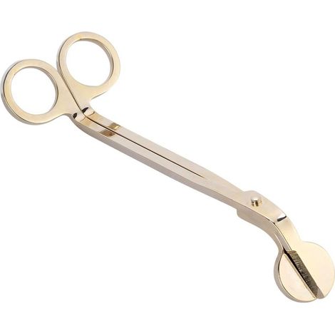 Candle Wick Trimmer, Heart-Shaped Scissors, Stainless Steel, 17.5 cm, Plated Finish, 4 Color Options for Home Candle Making, Easy Maintenance (1/5)