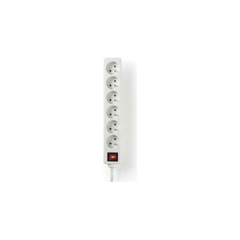 Nedis EXSO615E2WT Steckdosenleiste Weiß 1,5 Meter