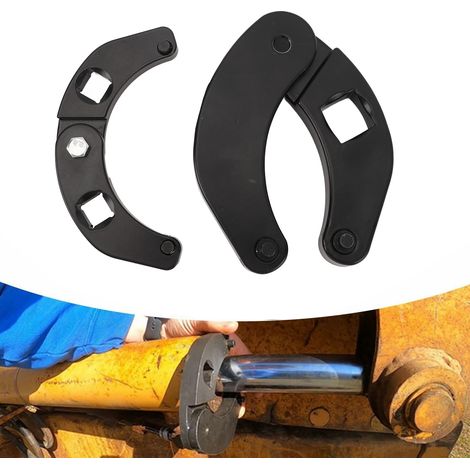 Llave de tuercas ajustable 1266, juego de llaves para cilindro hidráulico 7463 para maquinaria de construcción y cargadoras agrícolas. (1/5)
