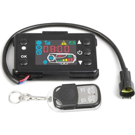 Chauffage de stationnement 12 V 5 kW pour voiture, écran LCD, interrupteur, faisceau de câbles pour camions et véhicules. (1/4)
