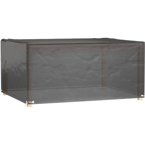 Schutzhülle für Gartenmöbel 8 Ösen 180x135x80 cm rechteckig