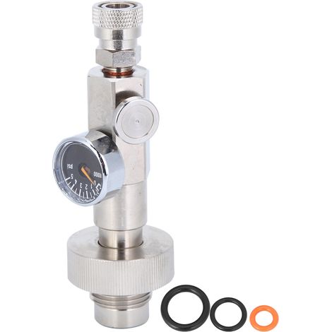 Adaptateur de vanne de charge haute pression pour bouteille d'oxygène de plongée hexagonale en acier inoxydable (1/5)