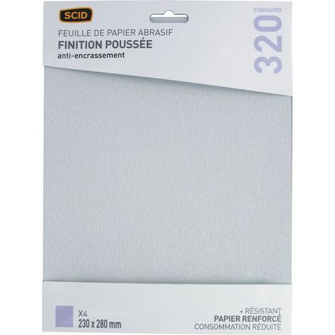 Carta di corindone anti-incrostante 230 x 280 mm 320 4