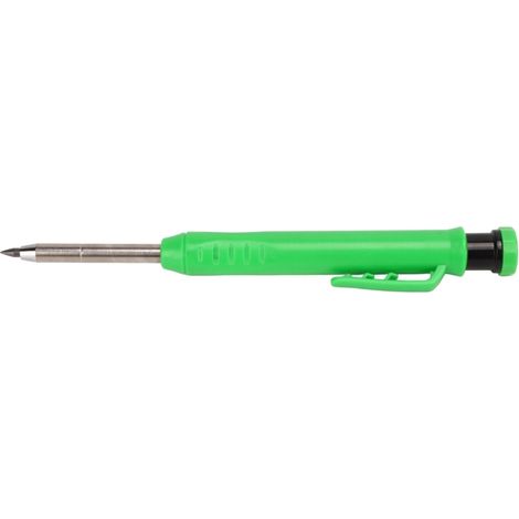 Kit de crayons de charpentier robustes, taille-crayon portable intégré, crayon de travail du bois avec capuchon sans fente pour les designers (1/5)