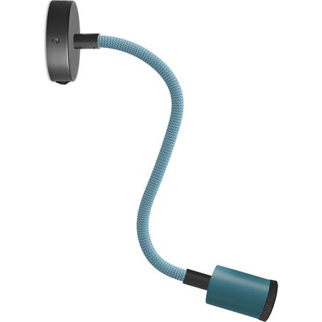 Creative Cables - Lampe Fermaluce Flex 30 Pastel avec mini rosace de plafond, interrupteur et mini spot GU10 (1/5)