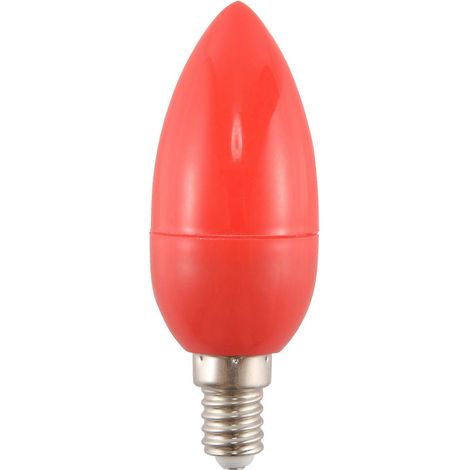 Ampoules LED bougie rouge, lampe porte-bonheur, lumières divines, économie d'énergie, culot E14 (1/5)
