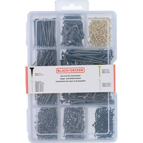 Nagelsortiment 975-teilig ST Black+Decker (1/3)
