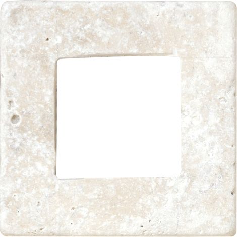 CARREAU RENAISSANCE TRAVERTIN IVOIRE PERCE 1 PIÈCE 10 x 10 CM CASA LINEA