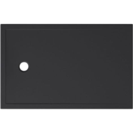 Piatto doccia 90X140 h.3 in ceramica nero opaco Docciatre Plus di (1/2)