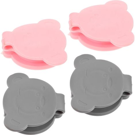 Bouchons de vidange pour baignoire bébé lot de 4 en silicone (1/5)