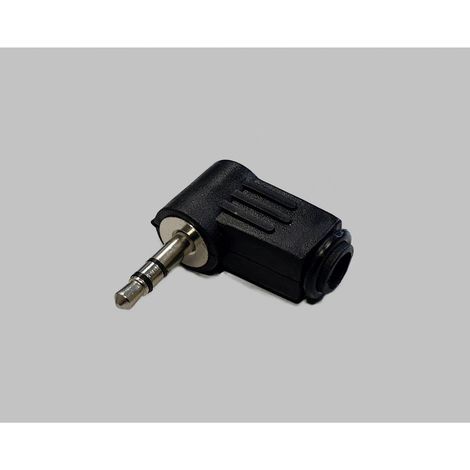 BKL Electronic 1107005 Klinken-Steckverbinder 3.5 mm Stecker, gewinkelt Polzahl: 3 Stereo Schwarz 1