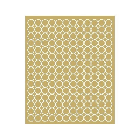 Autocollants ronds de 1,5 cm, pastilles, 180 pièces, or mat