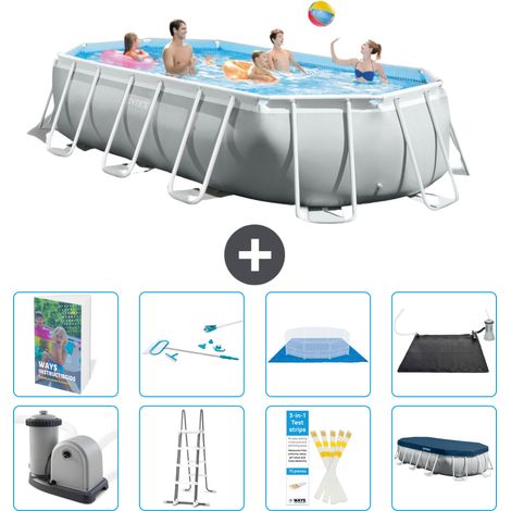 Prism Frame Pool Oval - 503x274x122 cm - 9-teilig S583