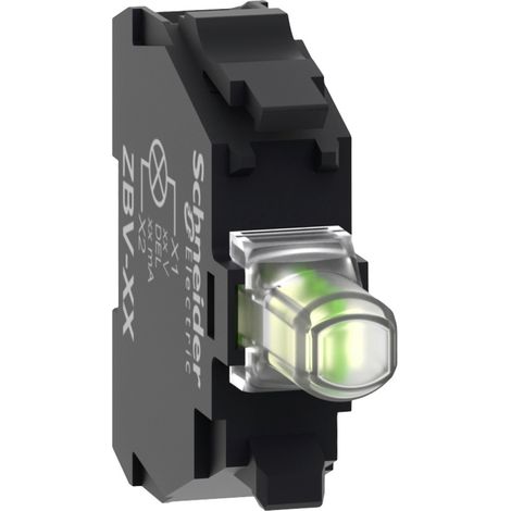 Schneider Electric ZBVB1 LED-Element mit Lampenfassung Weiß 24 V/DC, 24 V/AC 1 St. (1/4)