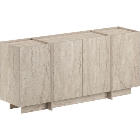 Anrichte aus Holz "Dorma" - 180 x 45 x 80 cm - Travertin