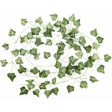 Guirlande d'intérieur en lierre artificiel vert en polyester (L2,30 m) (1/4)