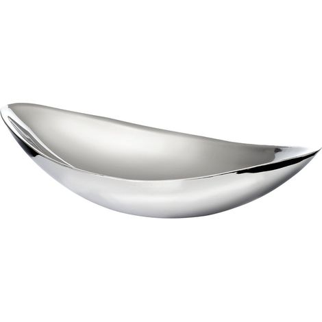 Coupe à Fruits et Corbeille Décorative en Acier Inoxydable 18/10 Poli Miroir, 27 cm - PANGIVO (1/5)