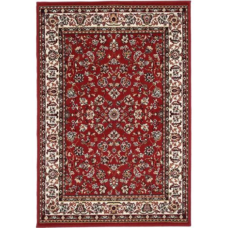 Tapis oriental 270x570 rouge rectangle motif ancestral LYN1 NOMED