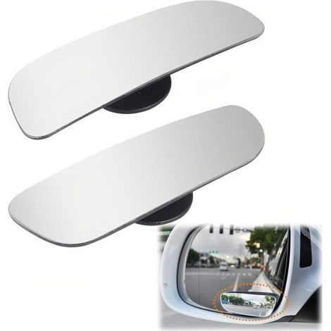2 Pièces Miroir D'angle Mort De Voiture, Rétroviseur Grand Angle Pour Rétroviseur Avec Réglable à 360°, HD étanche Convexe, yd (1/4)