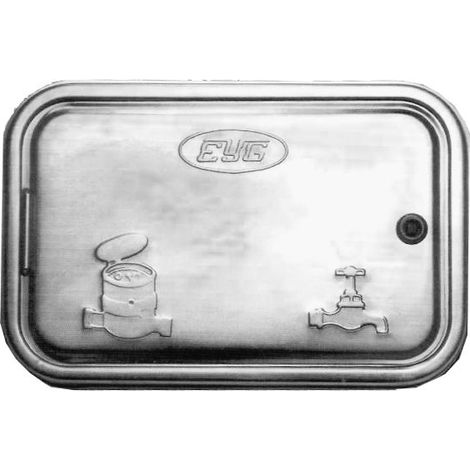 FPLUS puertas contador agua acero inoxidable 370x 240x32   , puertas contador agua acero inoxidable 370x 240x32
