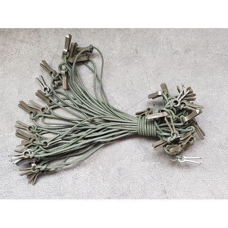 Ligne de connexion avec goupille fendue pour les filets de camouflage