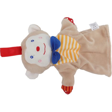 Couverture Sécurité Bébé Doux Animaux en Peluche Couverture Réconfortante Orange pour Nouveau-né (1/5)