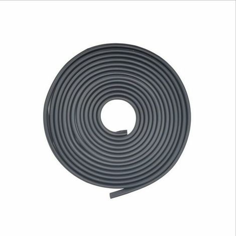 Einteiliger U-förmiger Türschutz aus Gummi, 5 m (schwarz) (1/4)