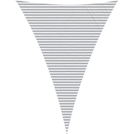 vidaXL Vela da ombra solare Grigio chiaro e bianco 5 x 7 x 7 m
