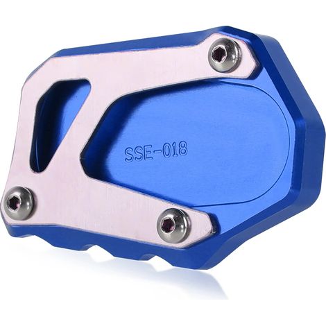 (Bleu) Compatible avec les motos Suzuki GSX-S950 GSXS GSX-S 950 gsxs 2021 2022 2023 : extension de béquille latérale, support et plaque de renfort maxpower (1/4)