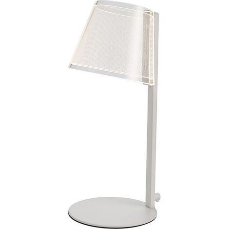 Lámpara LED regulable de mesa “Elna” (6W 3CCT 360lm) IP20 fabricada en aluminio y metacrilato color blanco (1/5)