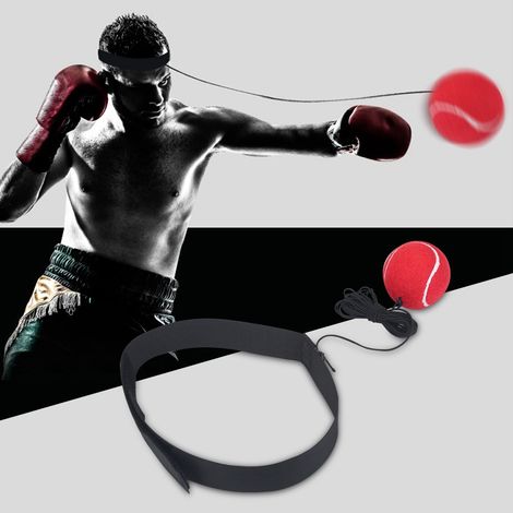 Ballon de réflexe de boxe avec bandeau pour l'entraînement et la gestion du stress (1/5)