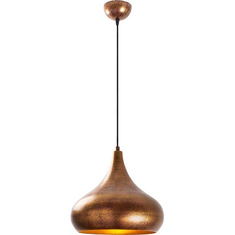 Hängeleuchte Ricco, 942flg1316, Strukturfarbe, Energieklasse, Kupferbraun